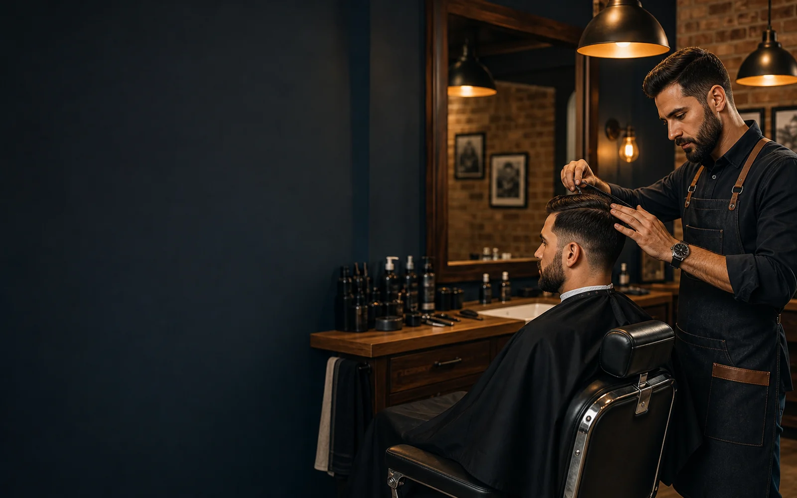 Seu corte no horário, com o barbeiro que conhece seu estilo